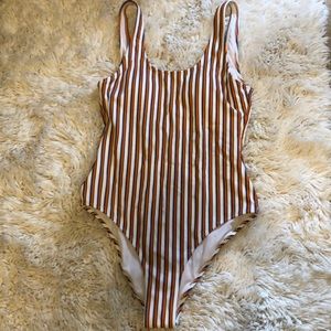 Cupshe One Piece Striped Swimsuit